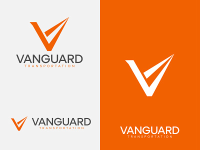 Vanguard Transportation - Logo Design 2d branding business business logo clean company logo corporate identity creative elegant flat graphic design logo logo design minimal minimalist modern premium service transportation vector