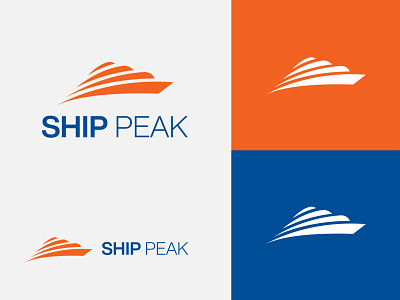 Ship Peak - Logo Design boat brand identity business logo corporate identity creative graphic design logo design memorable minimalist modern peak ship simple simple logo startup logo symbol timeless vector versatile yacht logo