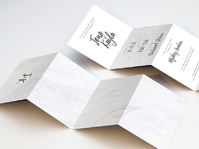 Engagement Invitations elegant engagement fold invitations invites marble neutral print simple theme typography