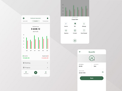 Banking app UI ui uiux ux