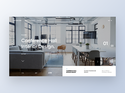 Interior Company Website - Landing illustration interior modernization slider user interface web design web design trends