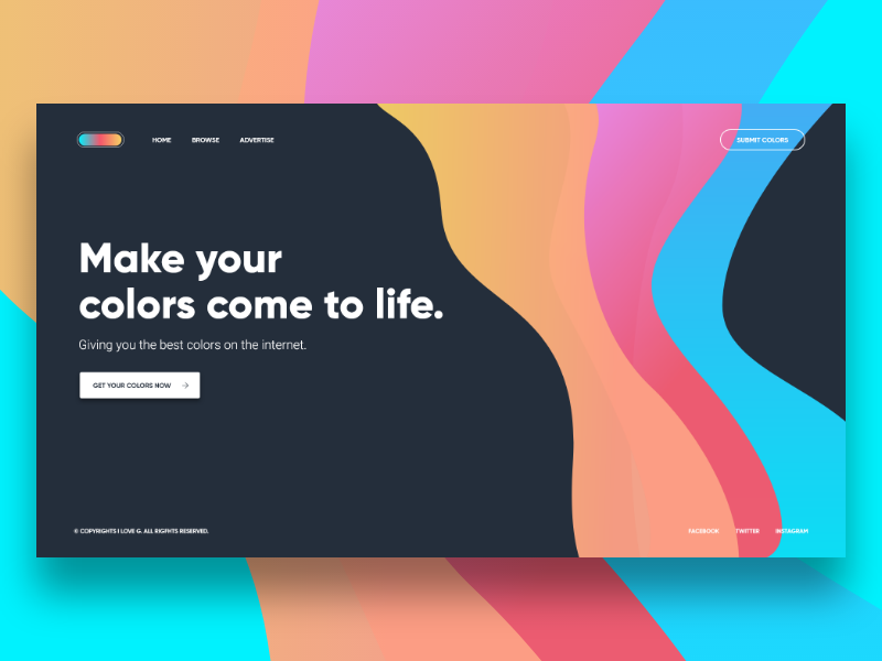 I LOVE G - UI Design (Landing) by jedevera on Dribbble