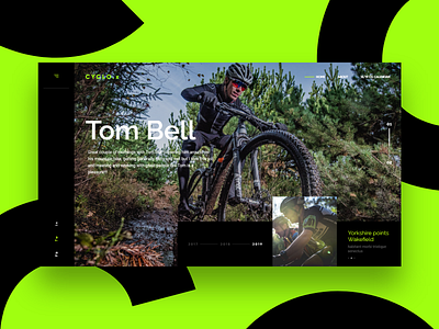 CYCLO X - UI Design blackandgreen cyclists daily ui design landing page minimalist mondrianizm ui web design