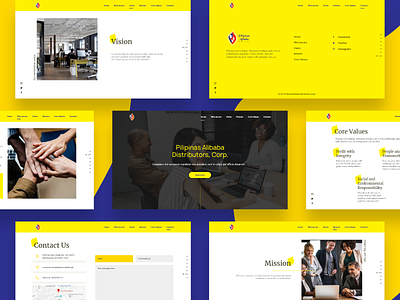 Alibaba PH - Website freelance freelance designer landing page minimalist ui user interface ux web design website yellow