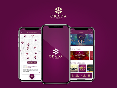 Okada - App Design Proposal app design application design casino design ios minimalist mobile app design ui user interface