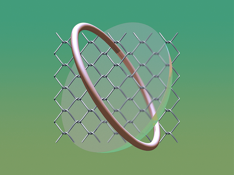 Intersection 3 concept design digitalart fence glass i ntersection ring