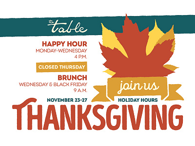 Thanksgiving Flyer