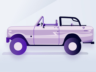 bronco flat2 Volt bronco drawing ford ford bronco icons illustration isometric art noise purple test
