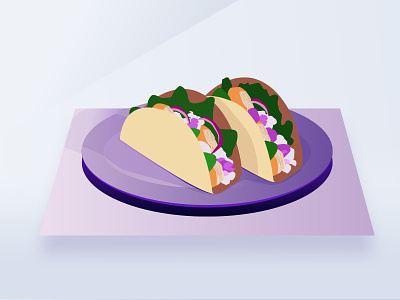 Mahi Tacos Volt design drawing drawn fish fresh illustration lines noise purple taco tuesday tacos test