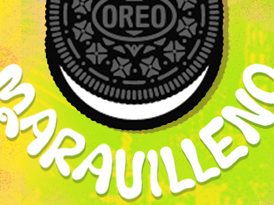 Oreo Brazil brazil draw flat oreo text type wonderfill