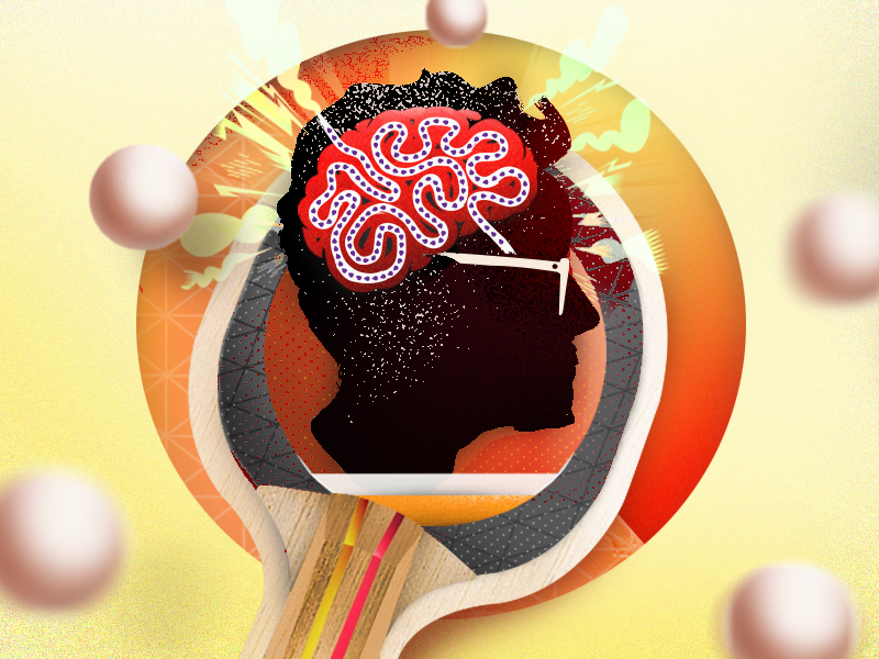 Pongpaddle3 test illustration icon paddle pingpong brain