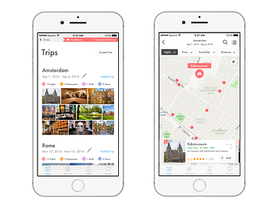 Travel Itinerary Builder ios itinerary map travel