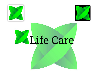 Life Care 3d branding graphic design logo