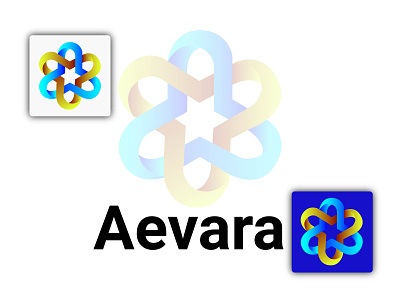 Aerava 3d 3d latter logo branding graphic design ill illustration logo minimalist logo