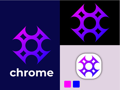 chrome 3d 3d latter logo design graphic design illustration logo minimalist logo