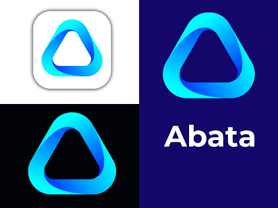 Abata 3d 3d latter logo branding design graphic design illustration logo minimalist logo vector