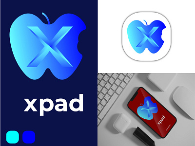 xpad 3d 3d latter logo graphic design illustration logo mini minimalist logo