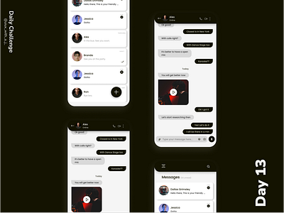 Messaging app ui