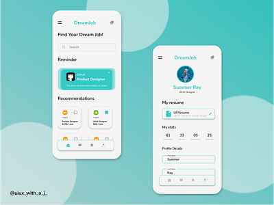 Job Listing UI app app ui blue brand challenge company daily daily ui day 22 design dribbble figma job list panorama resume ui