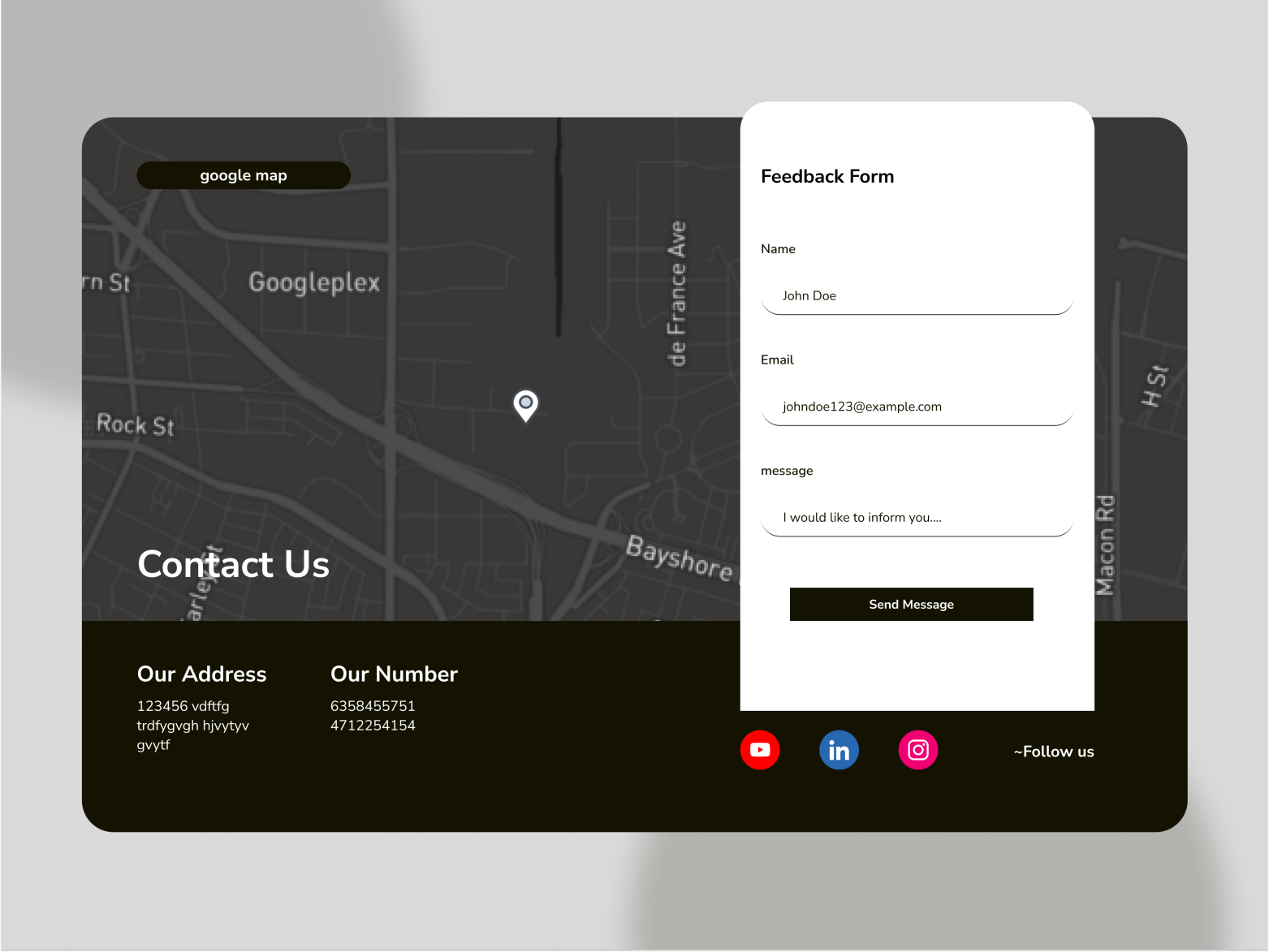 Contact Us by Ajay Jaiswal on Dribbble