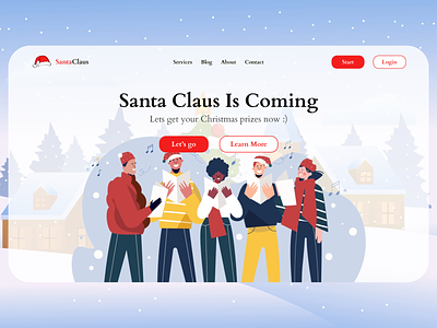 Christmas website ui