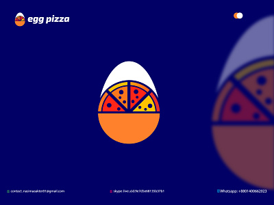 egg pizza abstract logo branding color logo creative logo design egg logo egg pizza logo fashion logo graphic design icon logo illustration logo logo and branding logo design modern logo pizza logo vector