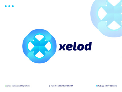 xelod abstract logo brand identity brand logo branding color logo creative logo design fashion logo fropass gradient logo graphic design icon logo illustration logo logo and branding luxury logo modern logo professional logo vector x logo