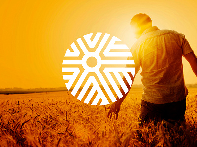 From City to Village agriculture city design field from city to village graphic design life logo sun sunrise sunset village wheat