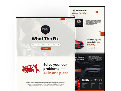 WTFIX-Car Repairing Website Design
