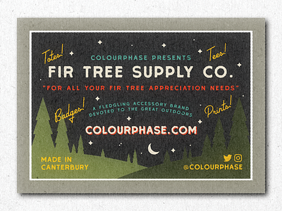 Fir Tree Supply Co business card badgedesign badges businesscard buttons firtrees graphicdesign hiking identities logo outdoors pinetree