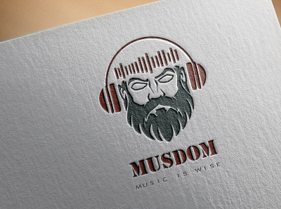 Logo design -MUSDOM branding design graphic design illustration logo ui ux vector