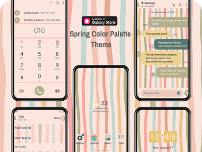 Spring Color Palette Theme <Samsung Theme> branding graphic design ui