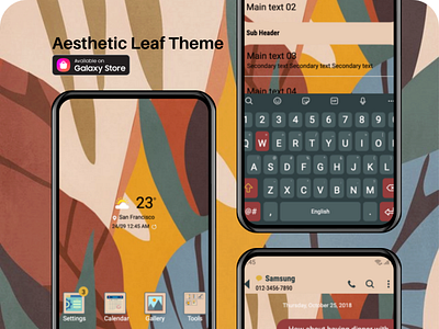 Aesthetic Leaf Theme <Samsung Theme>