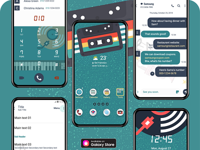 Cute Retro Music Theme <Samsung Theme>