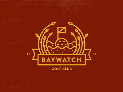 Baywatch Golf Club Logo branding club golf logo monoweight