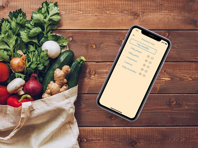 Recipe App Mockup app design ui