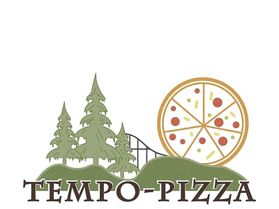 Development of a logo for the family Cafe Pizzeria "TEMPO-PIZZA"