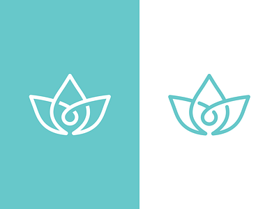 Clear Living Yoga - WIP branding clear design flower living logo lotus studio symbol yoga