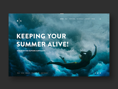 Surfcamp branding uiux web design