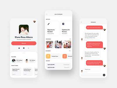 Daycare Mobile App by Dave Scott on Dribbble