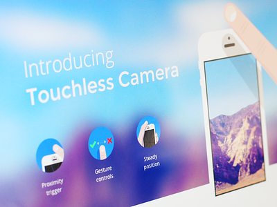 Touchless Camera app blur camera finger ios iphone proximity sensor touchless