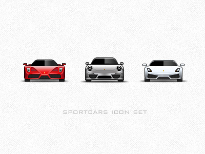 Sports Cars icon set cars ferrari icon lamborghini porsche set sports