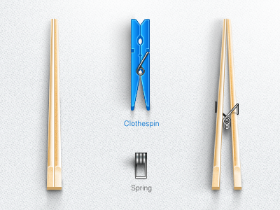 n00b-stick chopstick chopsticks clothespin howto n00b spring