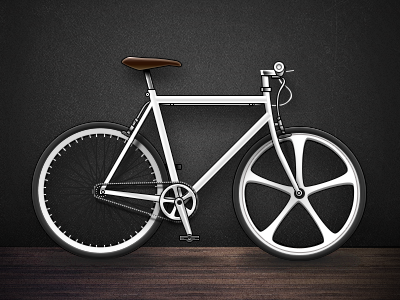 Hipster Bike bicycle bike creativemarket francisco hipster leather san wheels white wood