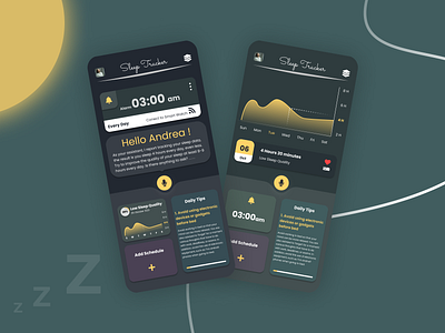 Smart Assistant - Sleep Tracker App android app assistant branding design illustration ios monitoring sleep smart tracker ui ux