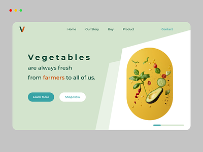 Concept - Vegetables Web android app branding design illustration logo typography ui ux vegetables web