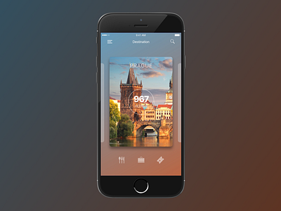 Travelling App - Prague screen