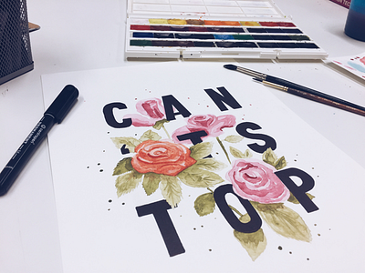 CAN'T STOP calligraphy handwriting lettering letters