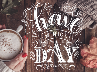 Have a nice day 🖤 calligraphy hand lettering ipad lettering lettering letters typo typography