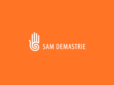 Personal Logo demastrie hand logo sam spiral